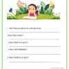 Picture reading worksheet 1